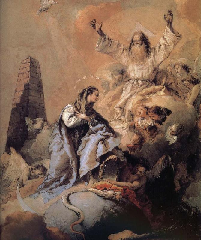Giovanni Battista Tiepolo Sense of the story of the Holy Spirit and progesterone oil painting picture